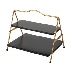 Platou servire, cu 2 nivele, metal, 39,5 x 26 x 34,5 cm - Artesa