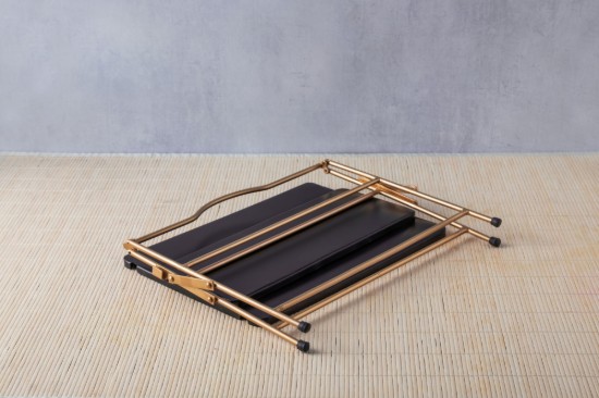 Platou servire, cu 2 nivele, metal, 39,5 x 26 x 34,5 cm - Artesa