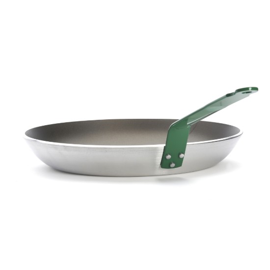 Tigaie antiaderenta, aluminiu, 32 cm, "CHOC HACCP", Verde - de Buyer