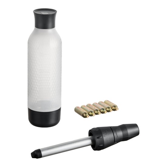 Starter set aparat sifon Twist'n Sparkle Virtuoso, 950 ml, Onyx  - iSi