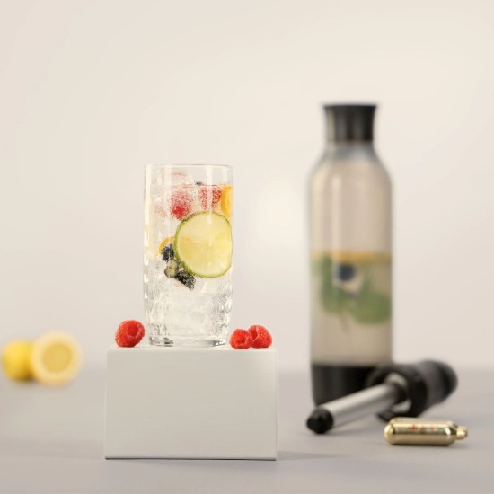 Starter set aparat sifon Twist'n Sparkle Virtuoso, 950 ml, Onyx  - iSi