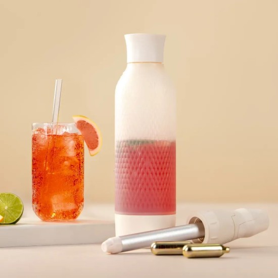Sticla carbonatare Twist'n Sparkle Virtuoso, 950 ml, Ivory - iSi