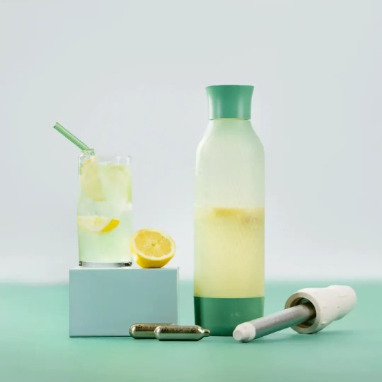Sticla carbonatare Twist'n Sparkle Virtuoso, 950 ml, Sage - iSi