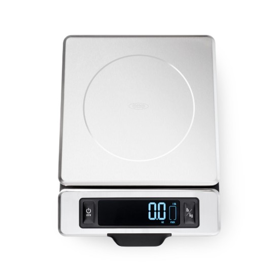 Cantar digital de bucatarie, cu afisaj detasabil, inox, 5kg - OXO