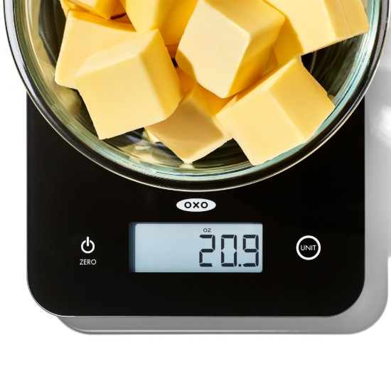 Cantar electronic de bucatarie, sticla, 5kg - OXO