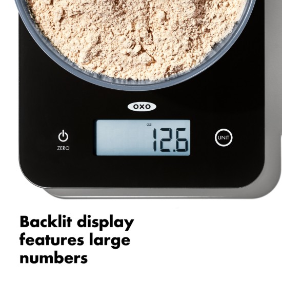 Cantar digital de bucatarie, sticla, 5kg - OXO