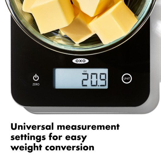 Cantar electronic de bucatarie, sticla, 5kg - OXO