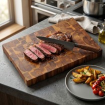 Tocator profesional, acacia, 42 x 30 cm, grosime 4 cm - Kesper
