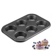Forma pentru 6 briose, otel, 26,5 x 18,5 cm - Westmark