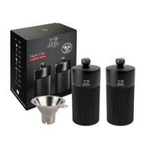 Set 2 rasnite sare si piper, 12 cm, "Line Z", cu palnie inox - Peugeot