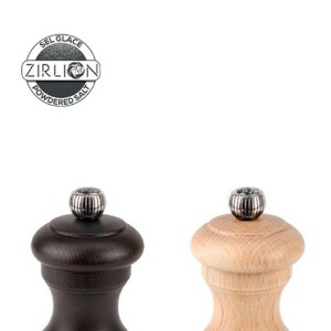 Set 2 rasnite sare si piper, 10 cm, "Bistro Z", Natural&Chocolate - Peugeot