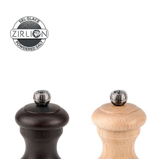 Set 2 rasnite sare si piper, 10 cm, "Bistro Z", Natural&Chocolate - Peugeot