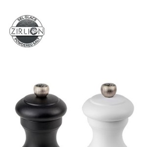 Set 2 rasnite sare si piper, 10 cm, "Bistro Z", White&Black - Peugeot