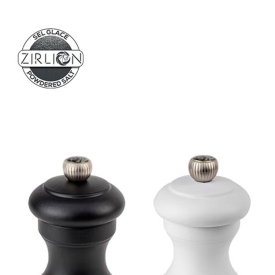 Set 2 rasnite sare si piper, 10 cm, "Bistro Z", White&Black - Peugeot
