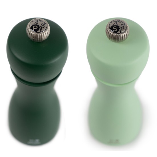 Set 2 rasnite sare si piper, 15 cm, "Tahiti Water Z", Moss&Mint - Peugeot