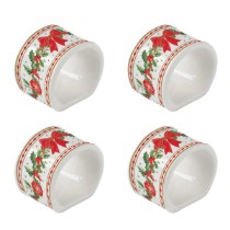 Set 2 inele pentru servetele, portelan, 4,5 cm, "Christmas Heritage" - Easy Life