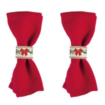 Set 2 inele pentru servetele, portelan, 4,5 cm, "Christmas Heritage" - Easy Life