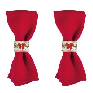 Set 2 inele pentru servetele, portelan, 4,5 cm, "Christmas Heritage" - Easy Life