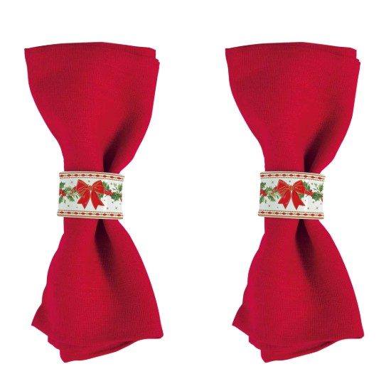 Set 2 inele pentru servetele, portelan, 4,5 cm, "Christmas Heritage" - Easy Life