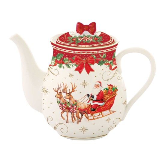 Ceainic portelan, 900ml, "Christmas Heritage" - Easy Life