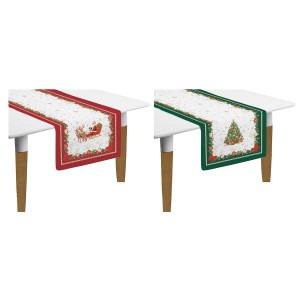 Set 2 traverse masa, bumbac, 140x45cm, "Christmas Heritage" - Easy Life