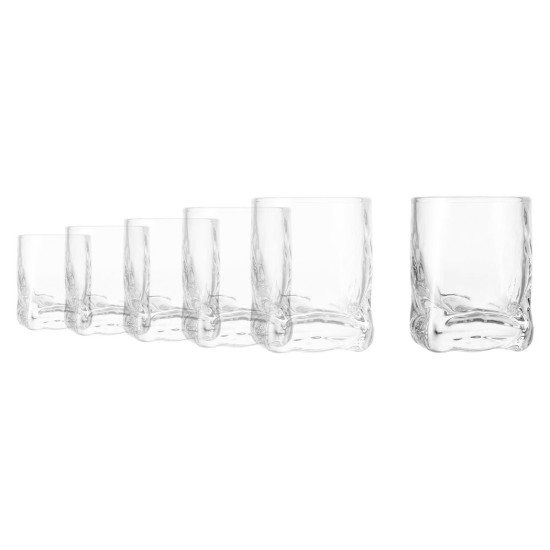 Set 6 pahare shot, sticla, 70ml, "Frosty" - Borgonovo