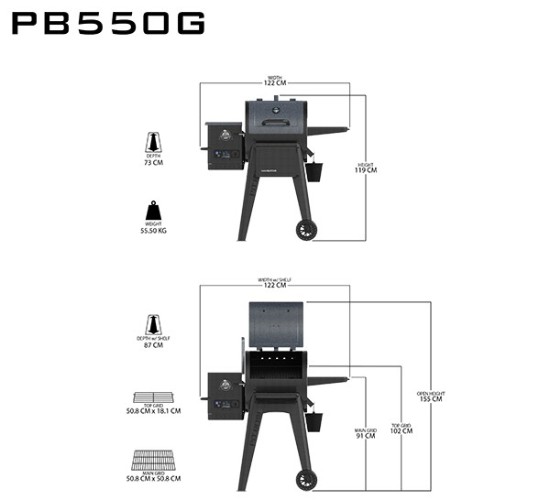 Gratar si afumatoare pe peleti Pit Boss Navigator 550 10613