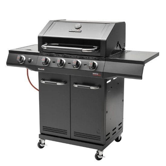 Gratar pe gaz Char-Broil Advantage Core B4 cu 4 arzatoare si arzator lateral, grile din fonta, TRU-Infrared 140971