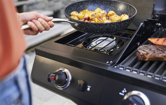 Gratar pe gaz Char-Broil Advantage Core B4 cu 4 arzatoare si arzator lateral, grile din fonta, TRU-Infrared 140971
