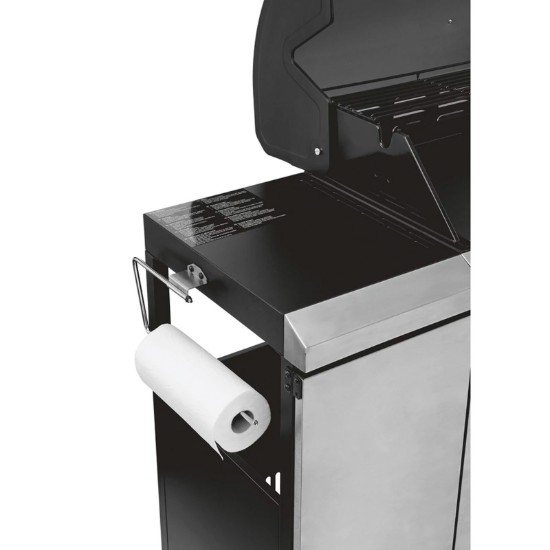 Bucatarie de exterior pe gaz Grill Chef Landmann 22174, 6 arzatoare inox si 1 arzator ceramic infrarosu MaxX-Zone
