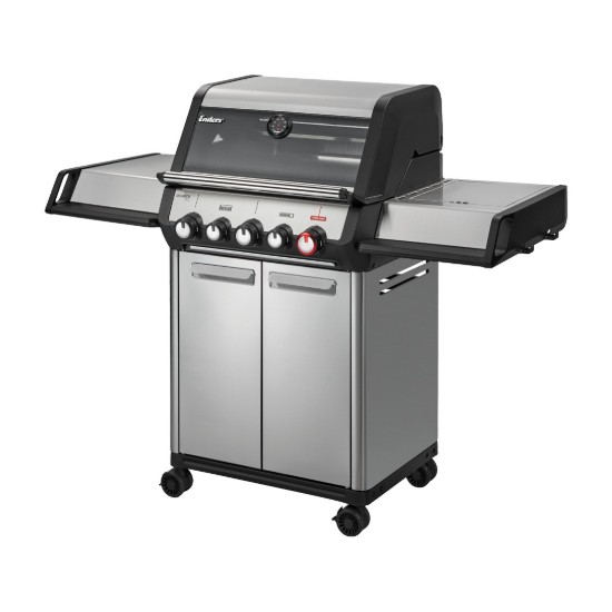 Gratar pe gaz, 3 arzatoare inox, arzator infrarosu, grile fonta, Enders Monroe Pro 3 SIKR Turbo, 836133