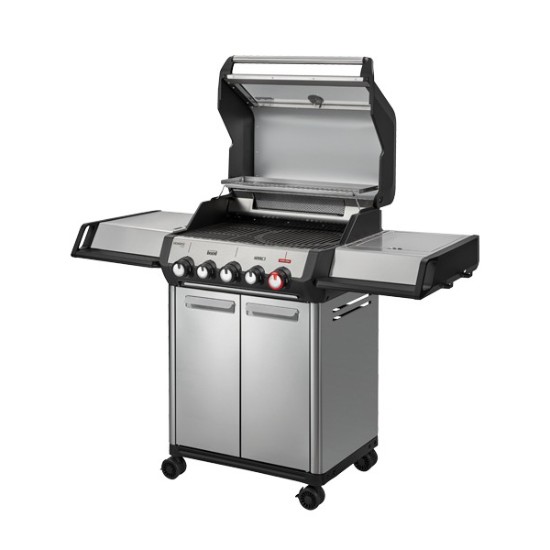 Gratar pe gaz, 3 arzatoare inox, arzator infrarosu, grile fonta, Enders Monroe Pro 3 SIKR Turbo, 836133