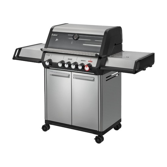 Gratar pe gaz, 4 arzatoare inox, arzator infrarosu, grile fonta, Enders Monroe Pro 4 SIKR Turbo, 836233
