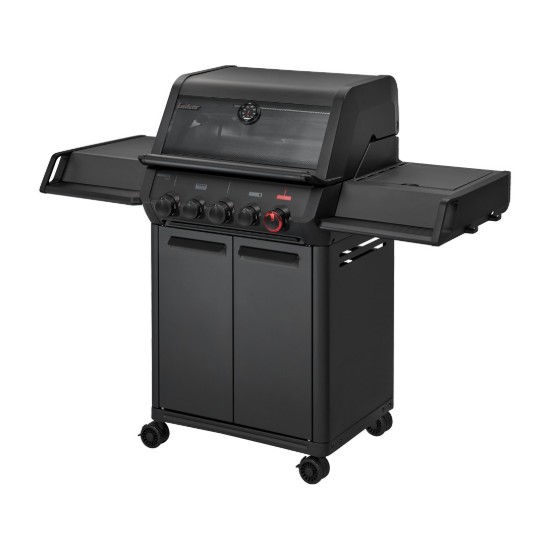 Gratar pe gaz, 3 arzatoare inox, arzator infrarosu, grile fonta, Enders Monroe Pro 3 SIKR Turbo Shadow, 836433