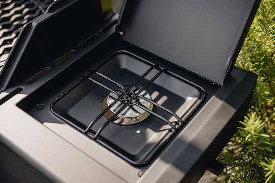 Gratar pe gaz, 3 arzatoare inox, arzator infrarosu, grile fonta, Enders Monroe Pro 3 SIKR Turbo Shadow, 836433