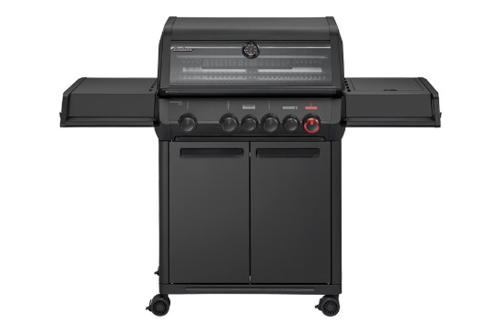 Gratar pe gaz, 4 arzatoare inox, arzator infrarosu, grile fonta, Enders Monroe Pro 4 SIKR Turbo Shadow, 836633