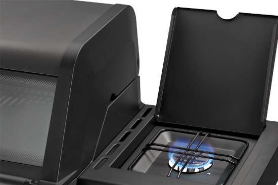 Gratar pe gaz, 4 arzatoare inox, arzator infrarosu, grile fonta, Enders Monroe Pro 4 SIKR Turbo Shadow, 836633