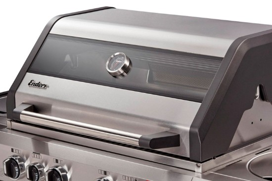 Bucatarie pe gaz, 4 arzatoare inox, arzator infrarosu, grile fonta, Enders Kansas II Pro 4 SIK Profi Turbo 871433
