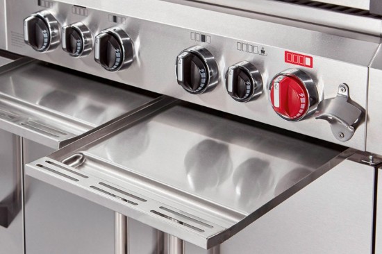 Bucatarie pe gaz, 4 arzatoare inox, arzator infrarosu, grile fonta, Enders Kansas II Pro 4 SIK Profi Turbo 871433