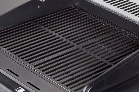 Gratar electric 2,6 Kw, grile din fonta emailata, capac cu pereti dubli, inox si aluminiu, Enders eCrave 97116
