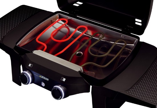 Gratar electric cu doua rezistente putere 2,2 Kw, grile fonta, Enders eUrban 9718