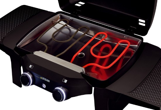 Gratar electric cu doua rezistente putere 2,2 Kw, grile fonta, Enders eUrban 9718