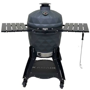 Gratar ceramic pe carbuni Kamado Brenton Black Diamond 56 cm 22 inci BRNT64