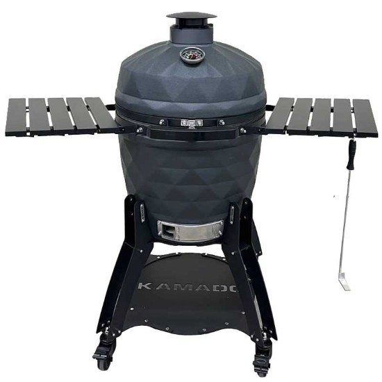 Gratar ceramic pe carbuni Kamado Brenton Black Diamond 56 cm 22 inci BRNT64