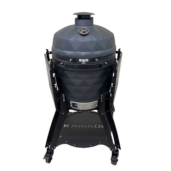 Gratar ceramic pe carbuni Kamado Brenton Black Diamond 56 cm 22 inci BRNT64