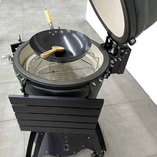 Gratar ceramic pe carbuni Kamado Brenton Black Diamond 56 cm 22 inci BRNT64