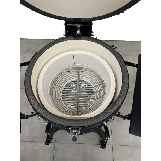 Gratar ceramic pe carbuni Kamado Brenton Black Diamond 56 cm 22 inci BRNT64