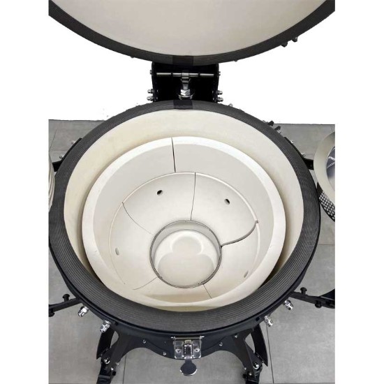 Gratar ceramic pe carbuni Kamado Brenton Black Diamond 56 cm 22 inci BRNT64
