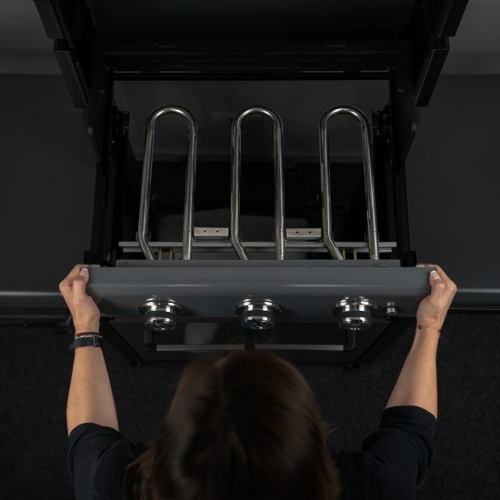 Gratar pe gaz Campingaz seria 4 Premium W, 4 arzatoare, sistem Blue Flame, aprindere electronica - 2185406