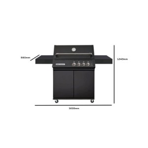 Gratar pe gaz Crossray by Heatstrip TCX4FL(B)30 + Stand TCX4PL(B)-TROLLY